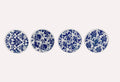 Blue Damask Coasters: Elegant Classic Pattern Home Decor