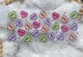 Pastel Hearts UV DTF Wrap: Valentines 16 oz Libbey Glass