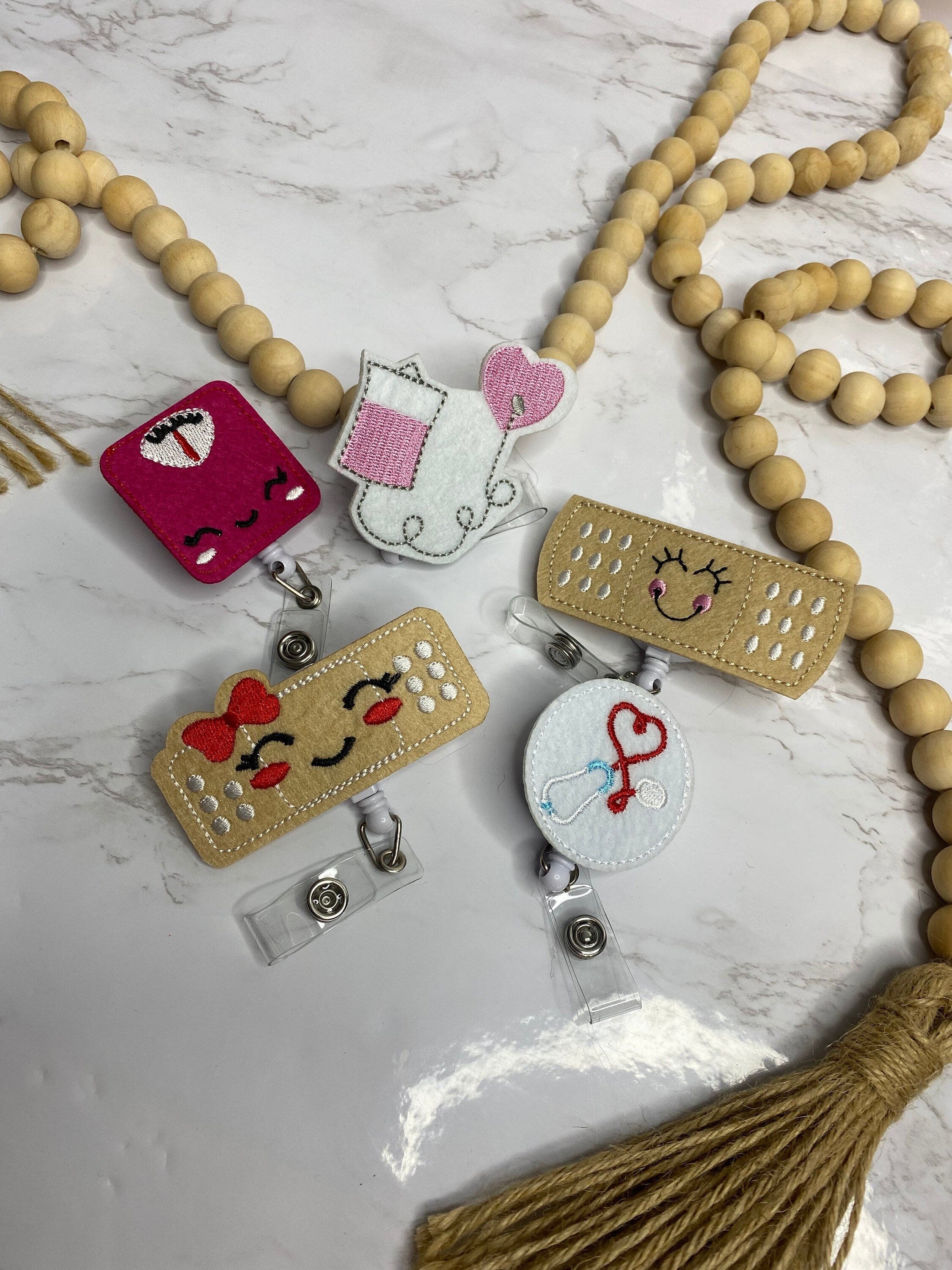 Cute Nurse Badge Reel – Retractable ID Holder, Nurse Accessories