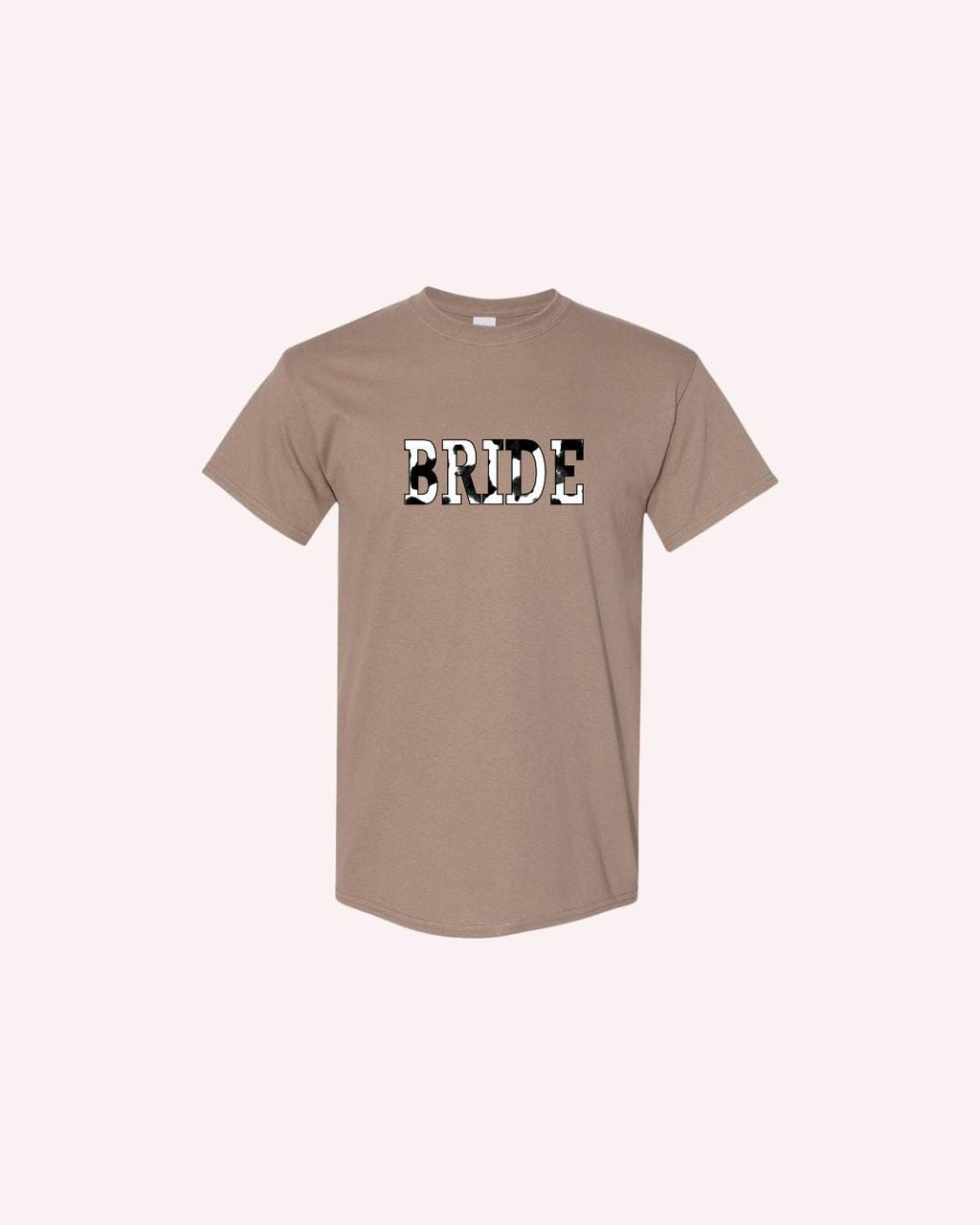 Western Bachelorette Cow Print T-Shirt: Bride & Babe Bridal Party