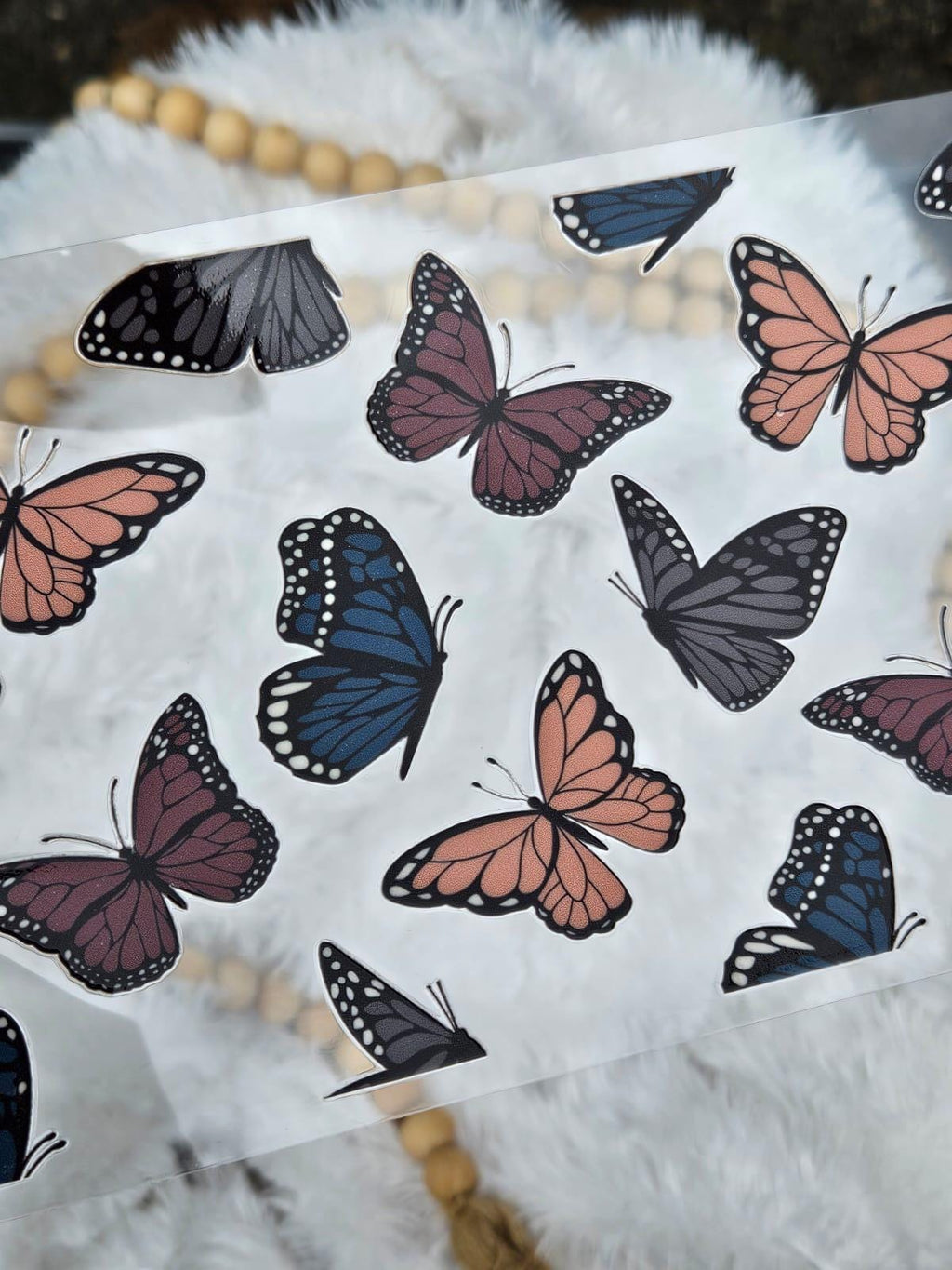 Fall Butterfly 16oz Cup Wrap: UV DTF Decal
