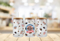 Coffee & Sarcasm UV DTF Wrap: 16oz Tumbler Decal