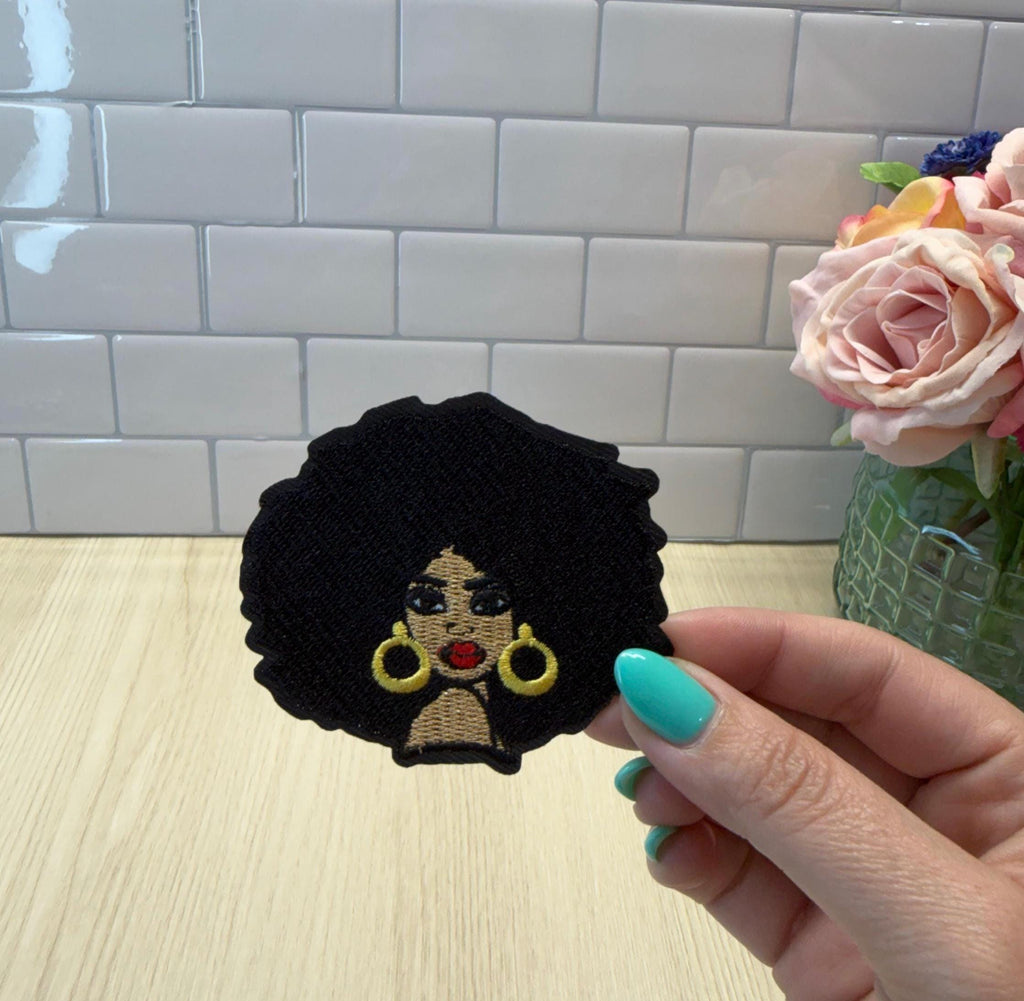 Black Girl Magic – Embroidered Iron-On Patch | Natural Hair Beauty | Melanin Pride | Statement Fashion Patch