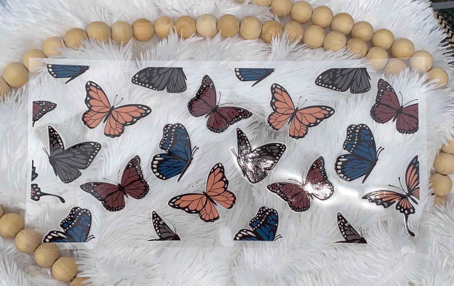Fall Butterfly 16oz Cup Wrap: UV DTF Decal