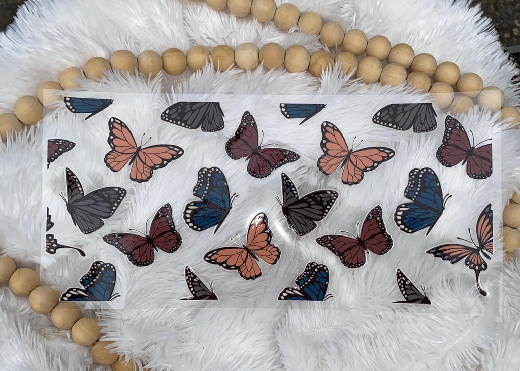 Fall Butterfly 16oz Cup Wrap: UV DTF Decal