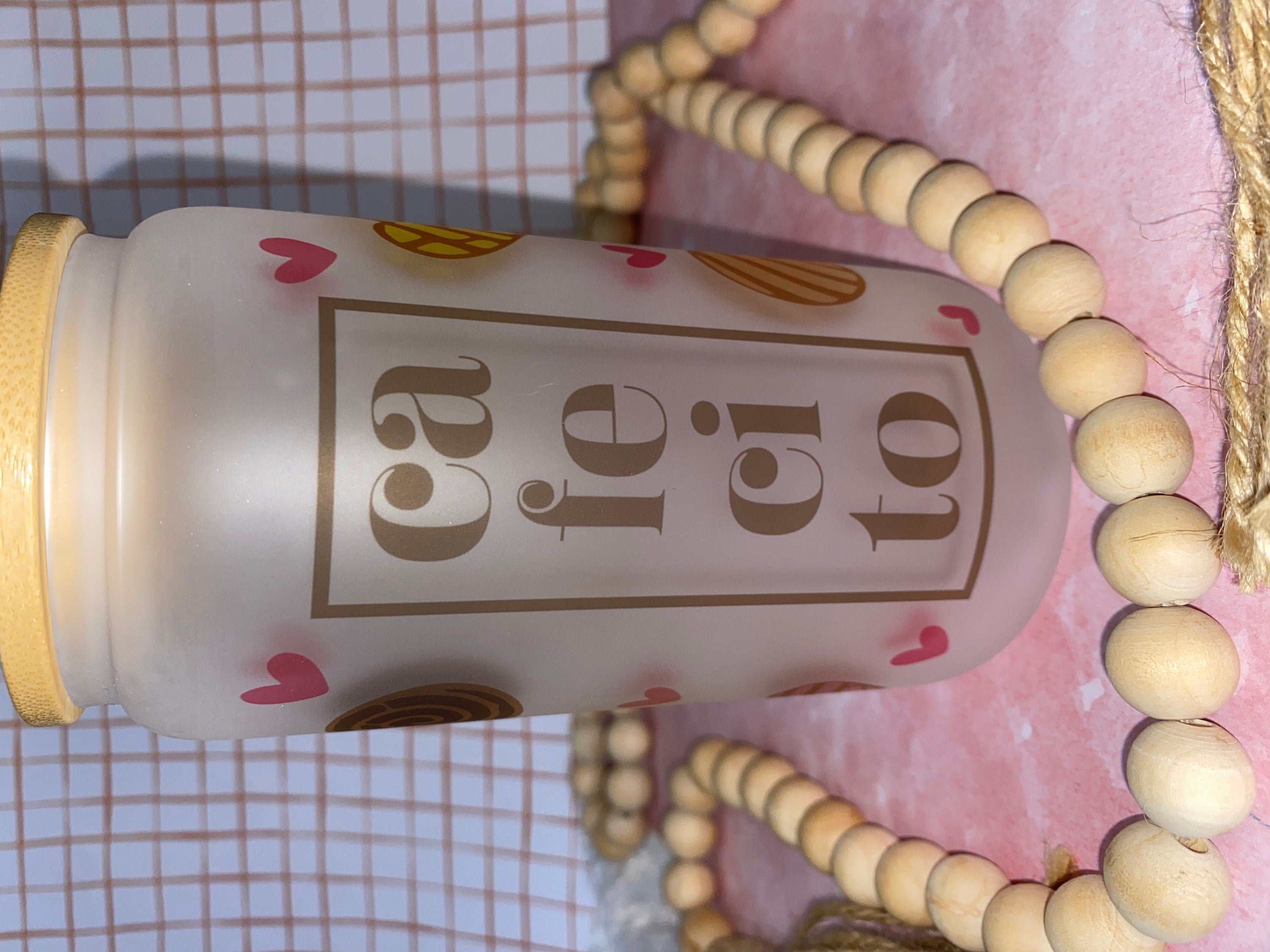 Coffee Frosted Beer Can Glasses