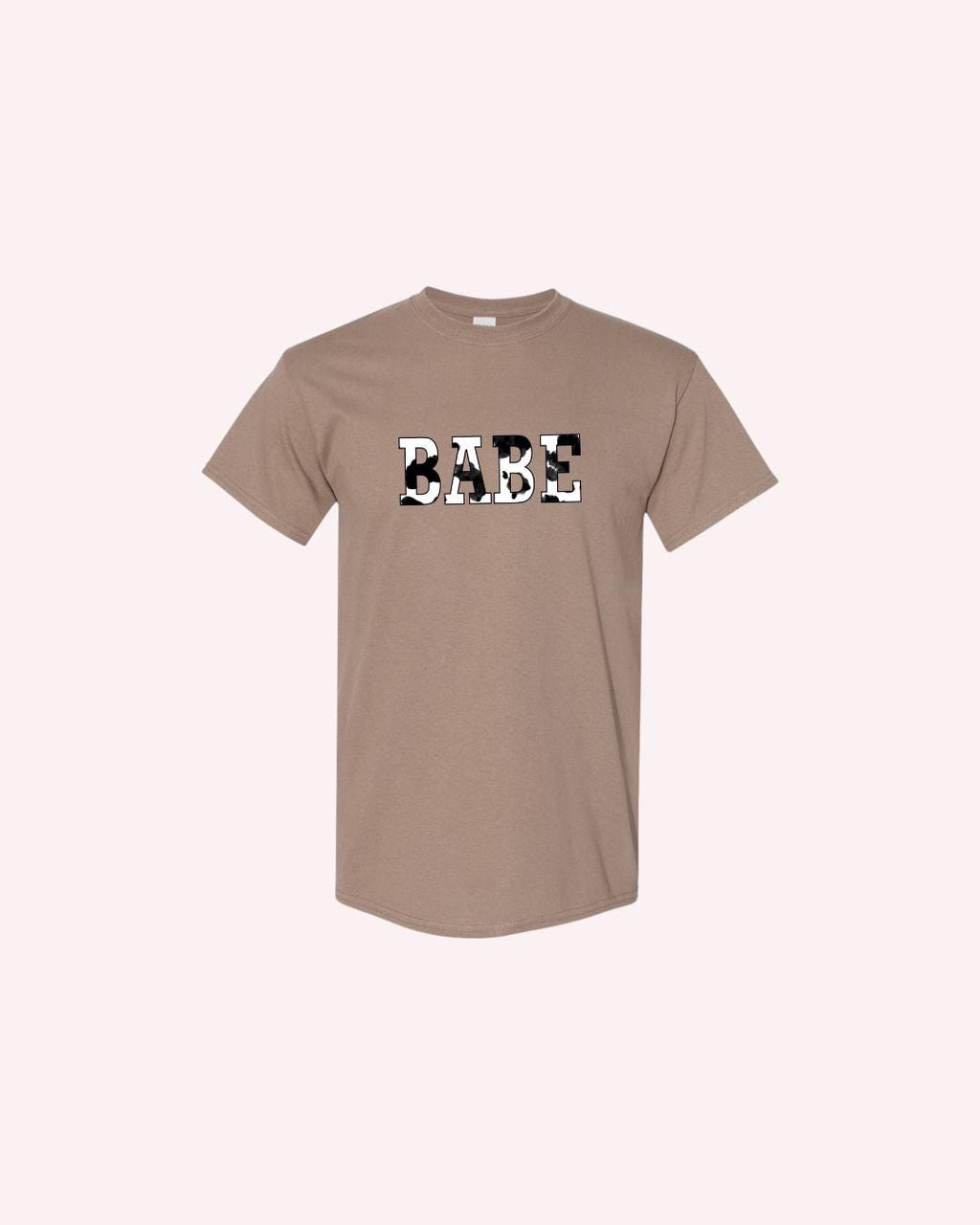 Western Bachelorette Cow Print T-Shirt: Bride & Babe Bridal Party