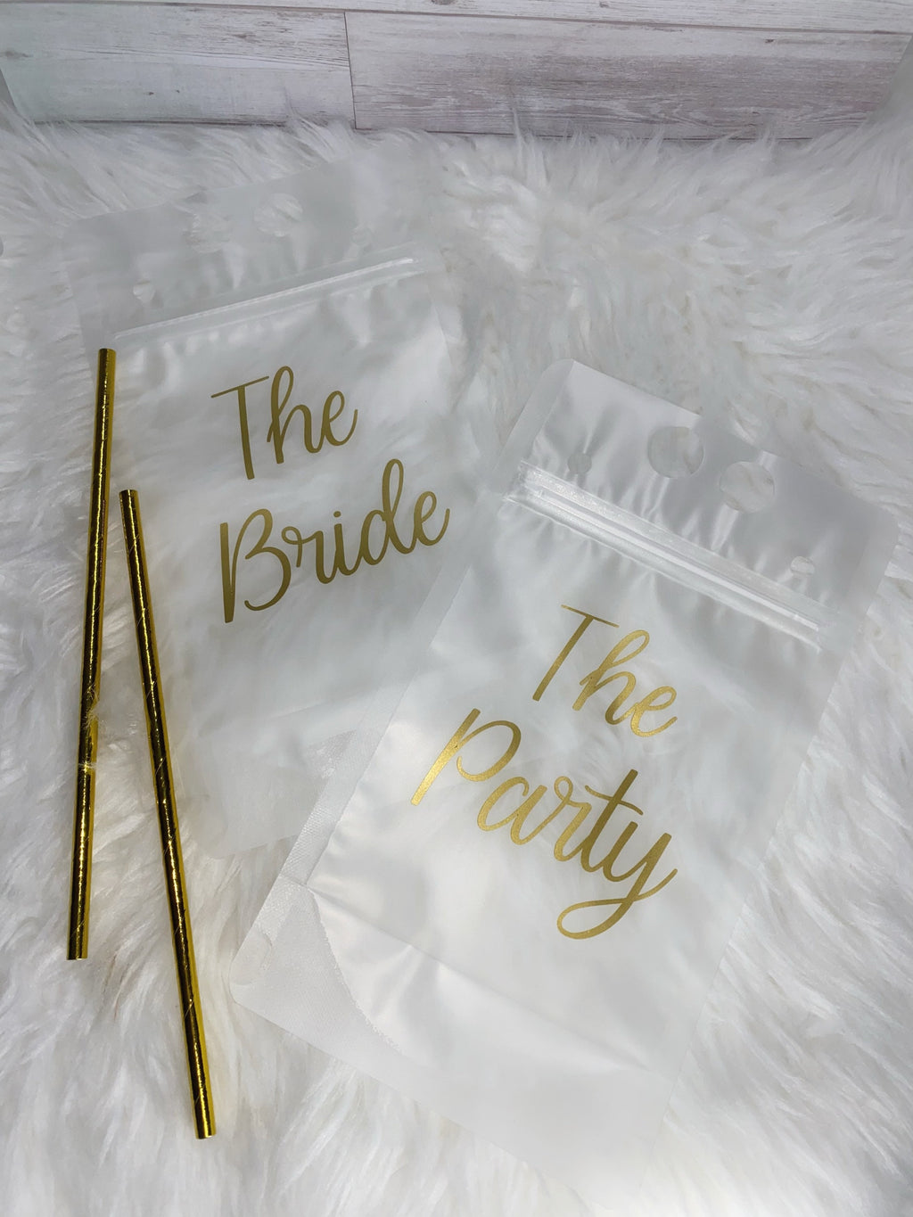 Personalized Bachelorette Drink Pouches: Bridal Party Favors