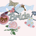 Embroidered Bride Iron On Patch Bundle | DIY Bachelorette Jacket Appliqués