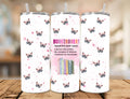 Booktrovert Tumbler: Books & Butterflies Stainless Steel Reader Gift