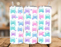 Pastel Retro Trucks Tumbler: 20 oz Skinny Stainless Steel