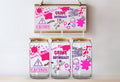 Crime Enthusiast UV DTF Cup Wrap, 16oz Girly True Crime Theme