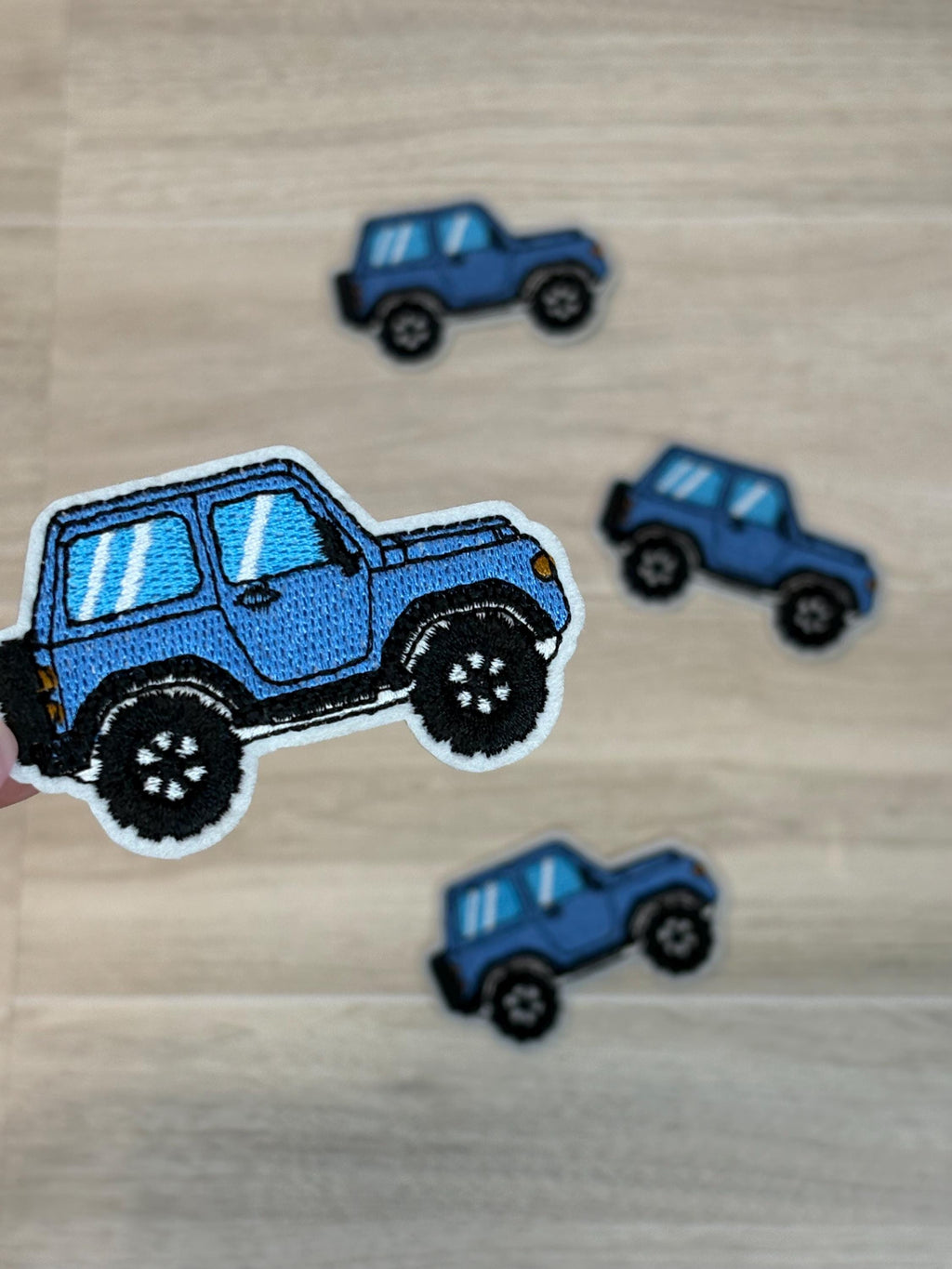 Blue Truck Embroidery Patch | Iron-On Applique  (3.1 inches)