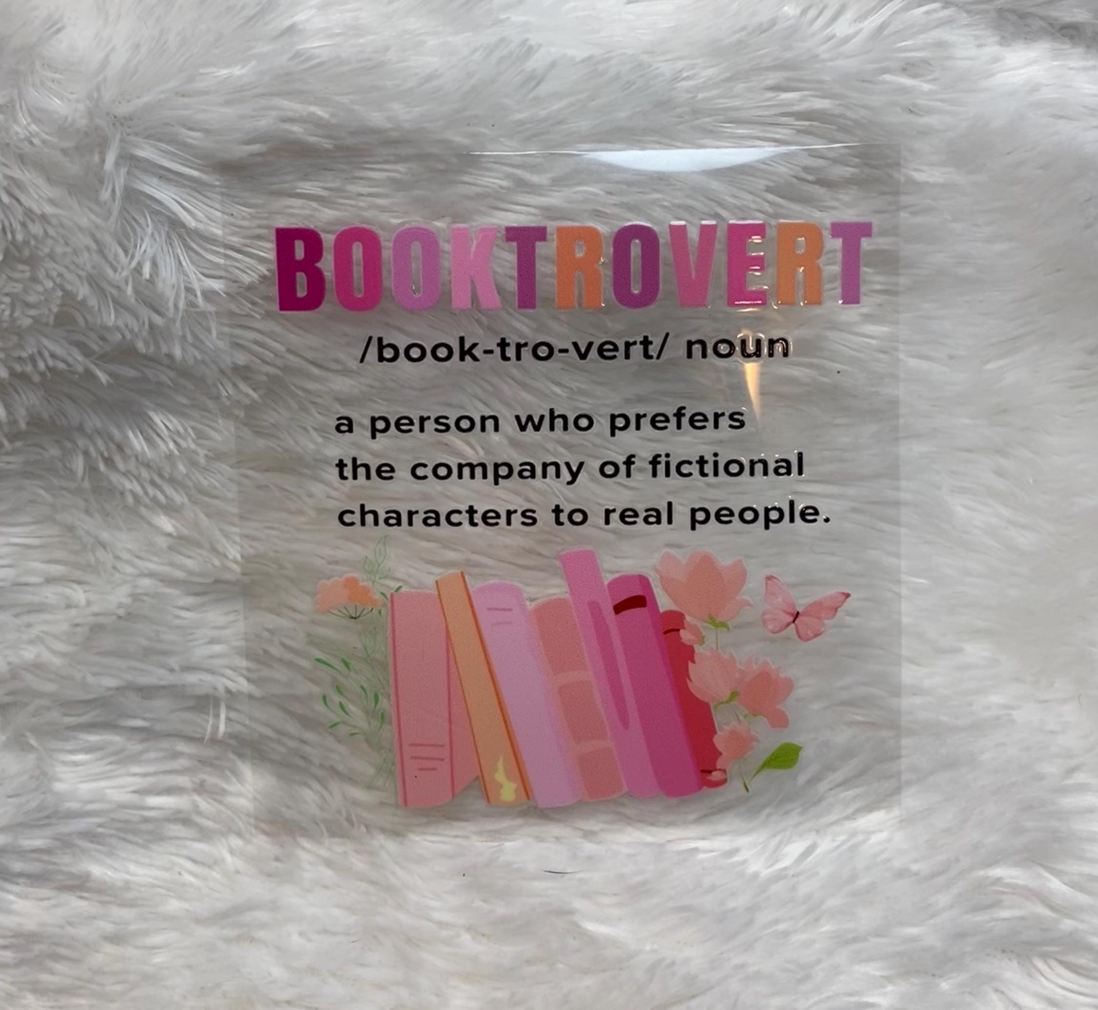 Booktrovert UV DTF 16oz Wrap, Book Lover Gift
