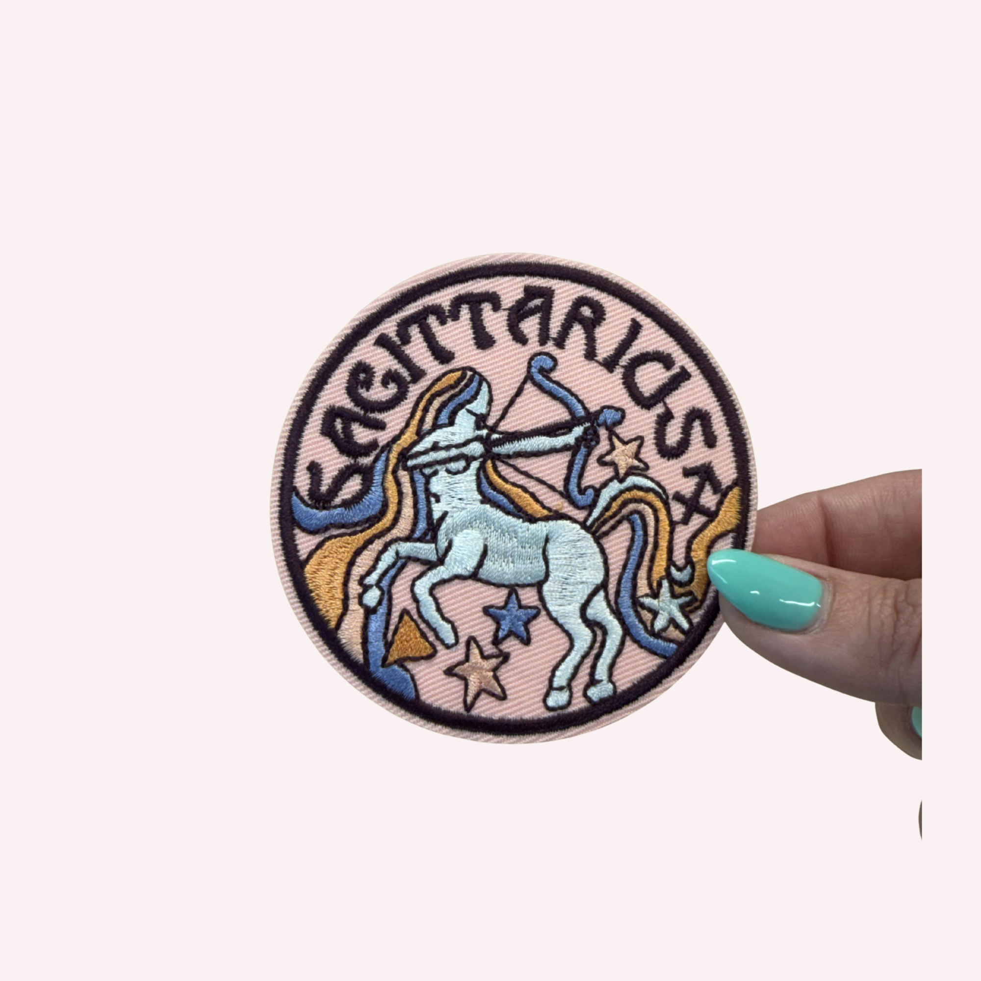 Zodiac Embroidered Iron-On Patch Astrology Star Sign Patch Aries Taurus Gemini Cancer Leo Virgo Libra Scorpio Pisces Patch