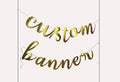 Personalized Glitter Cardstock Banner: Custom Party Decoration