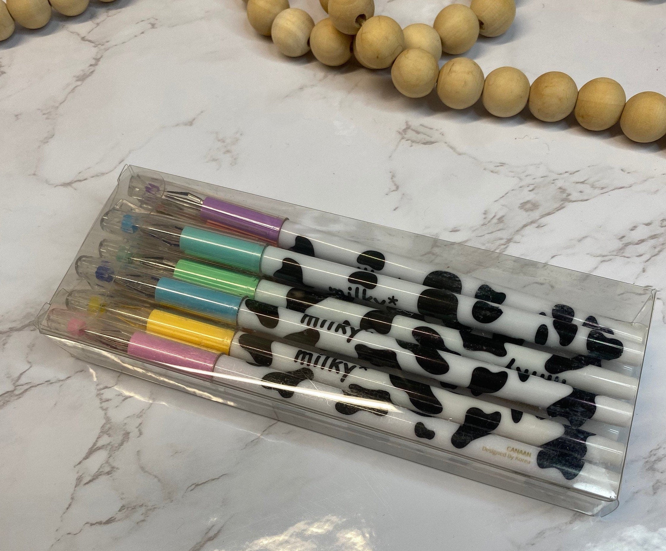 Milky Gel Pens - Smooth Writing - 12 Piece Color Set