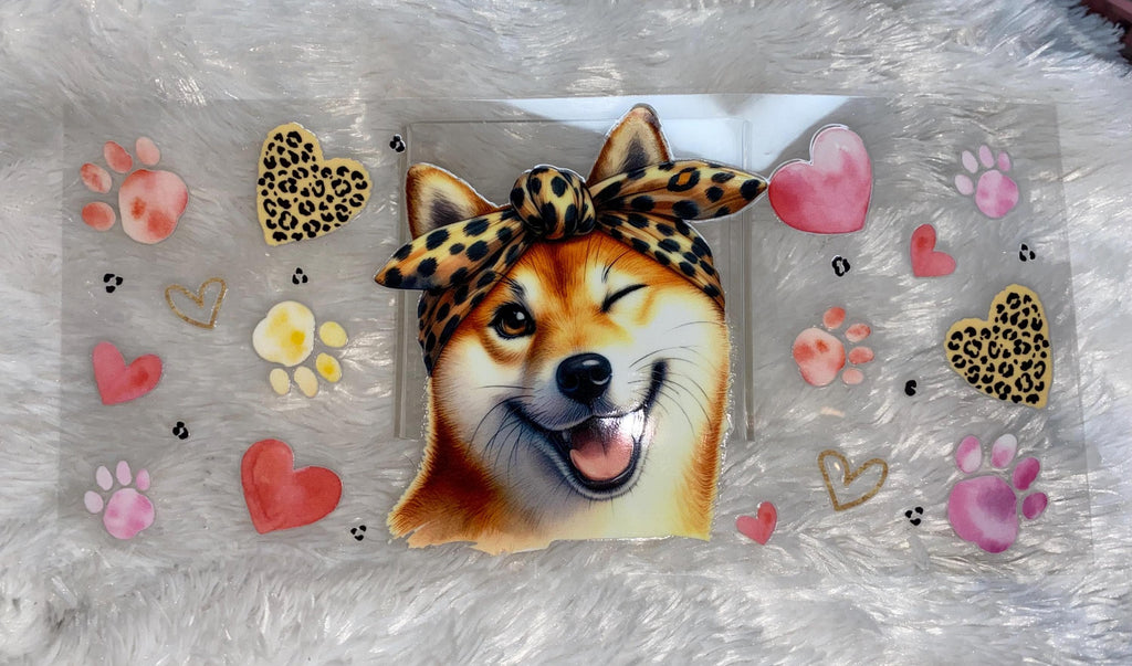 Corgi Cup Wrap: UV DTF 16oz Tumbler Decal