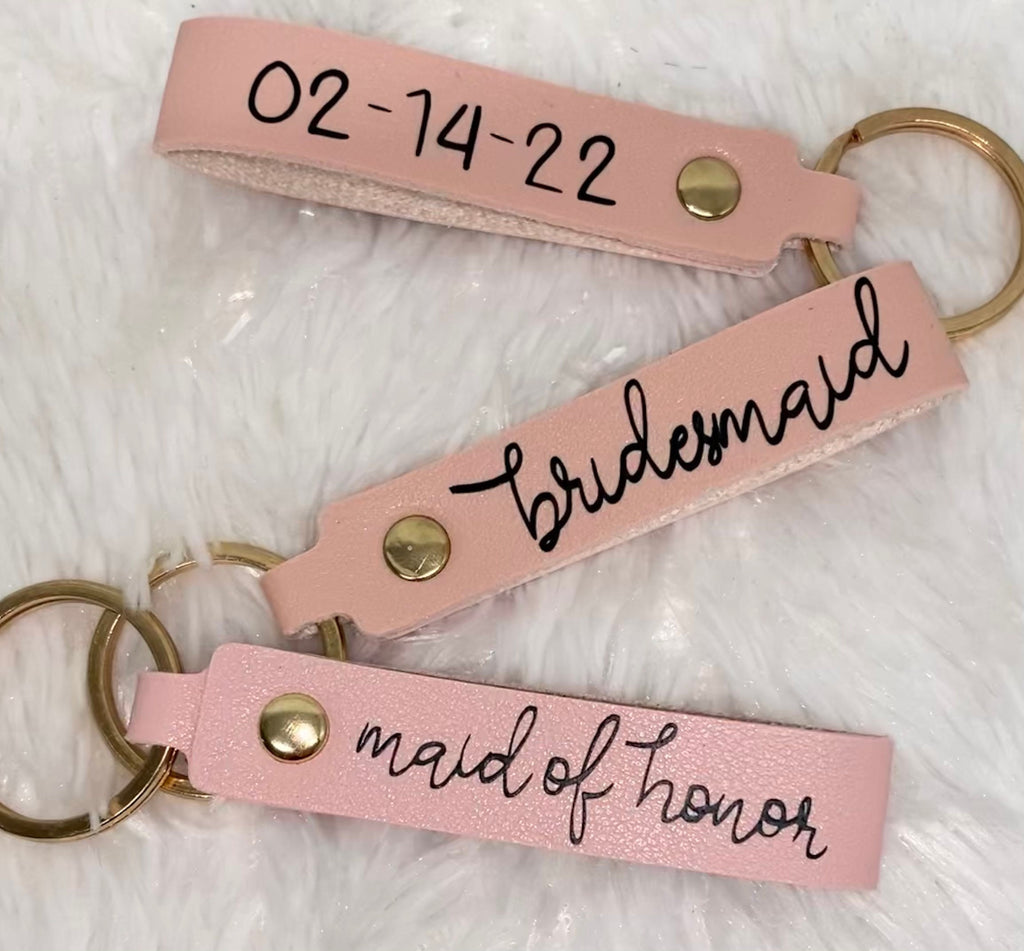 Bridesmaid or maid of honor keychain!