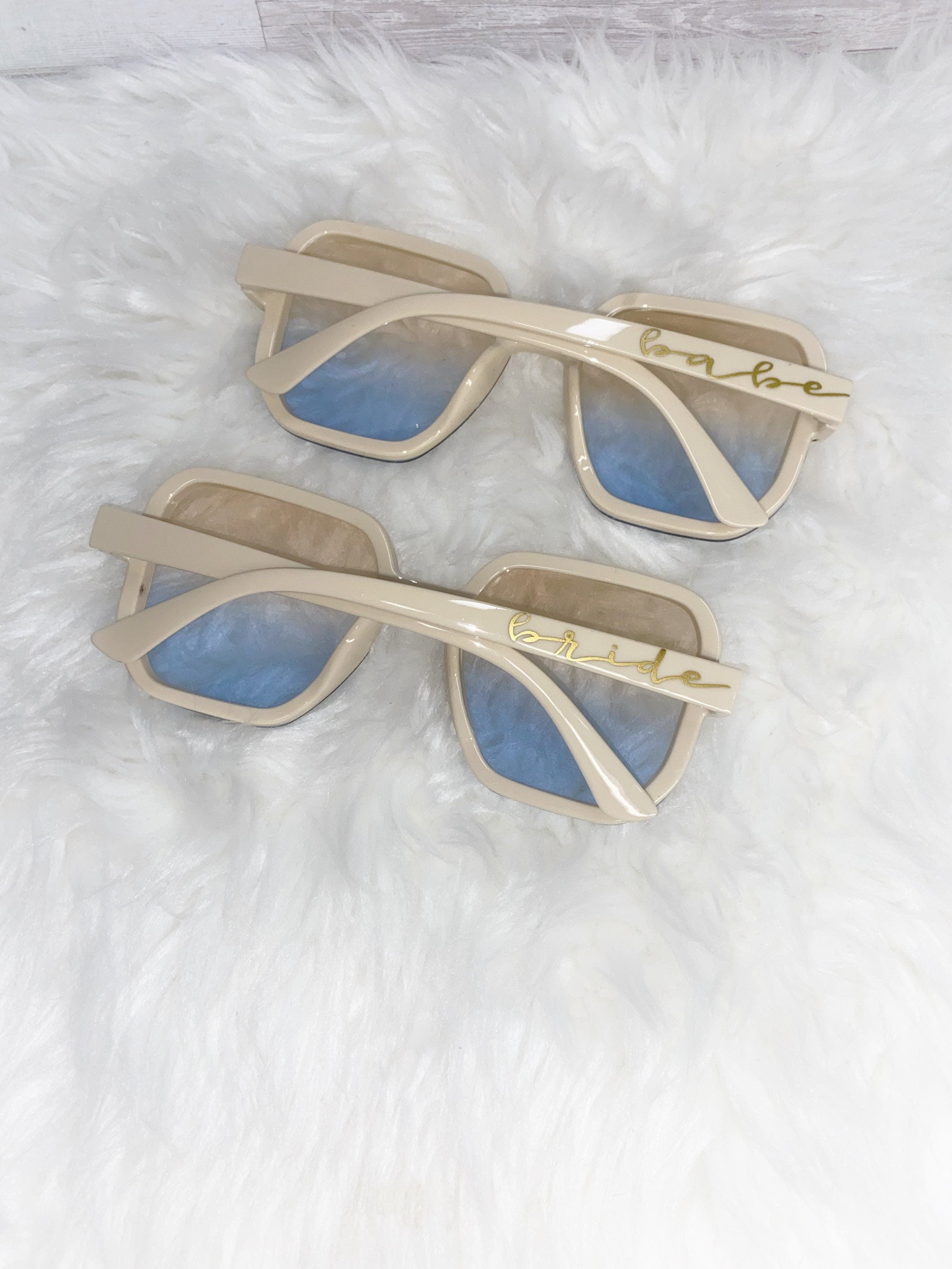 Oversized Bride Sunglasses: Bachelorette Party Favors