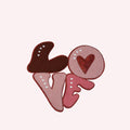 Chenille “LOVE” Patch | Large Pink Iron-On Applique (11”)