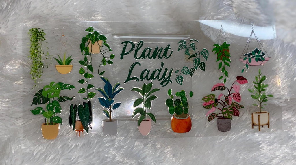 Plant Lady UV DTF Wrap: 16oz Tumbler Decal