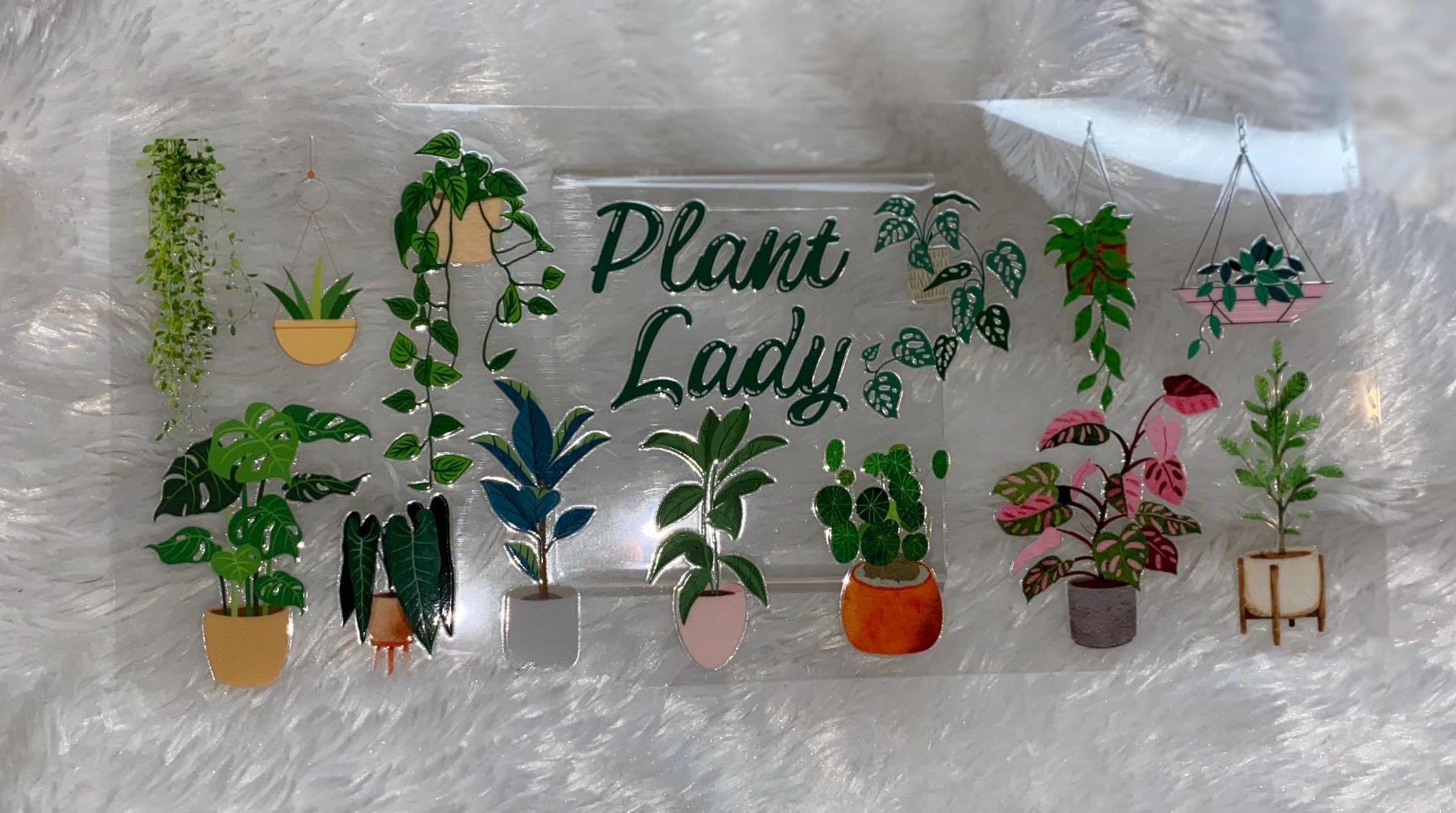 Plant Lady UV DTF Wrap: 16oz Tumbler Decal
