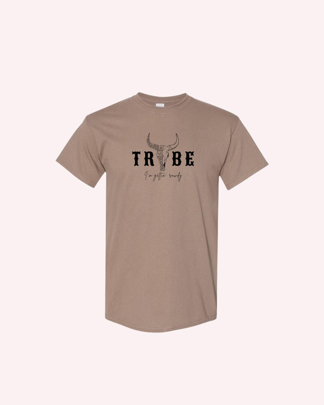 Western Bachelorette Party T-Shirt: Bride Tribe Cowboy Tee