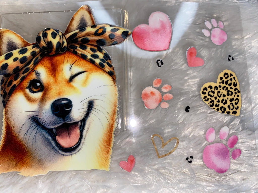 Corgi Cup Wrap: UV DTF 16oz Tumbler Decal
