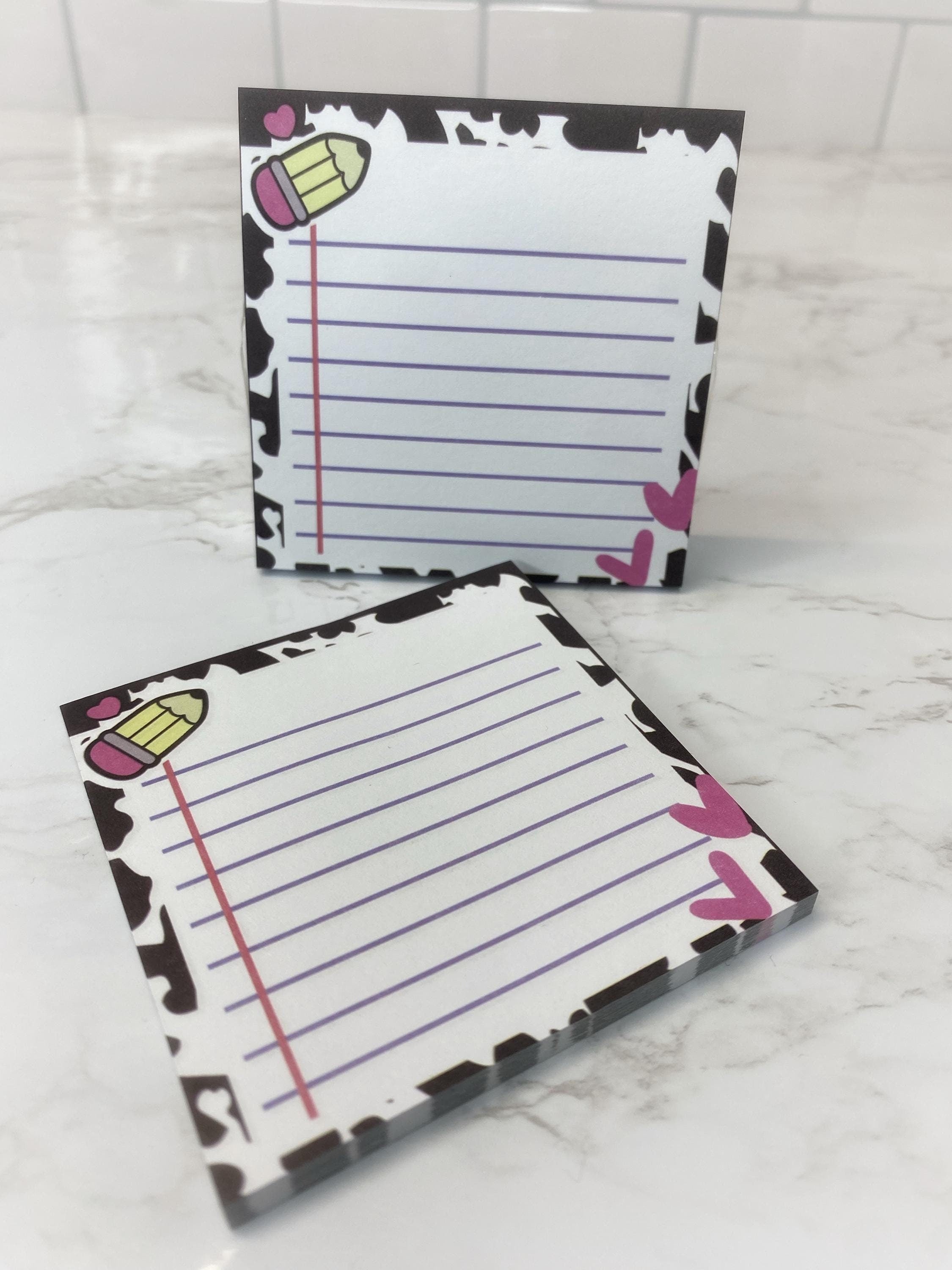 Custom Designed Sticky Notes – Cute Themed Sticky Notes (Read Description) SALE
