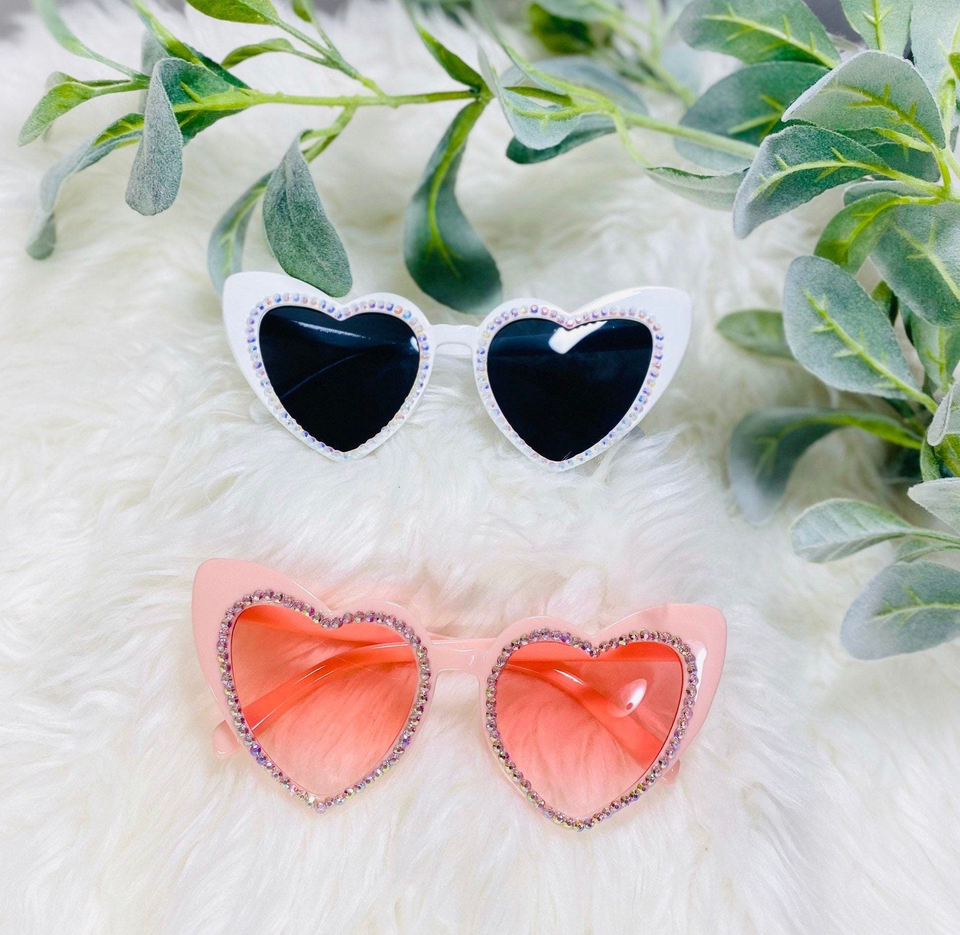 Jeweled Heart Sunglasses: Bachelorette Party Favors