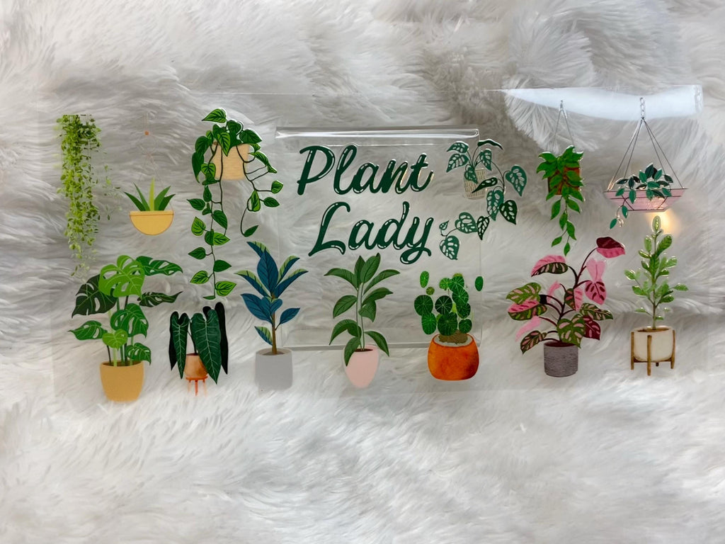Plant Lady UV DTF Wrap: 16oz Tumbler Decal