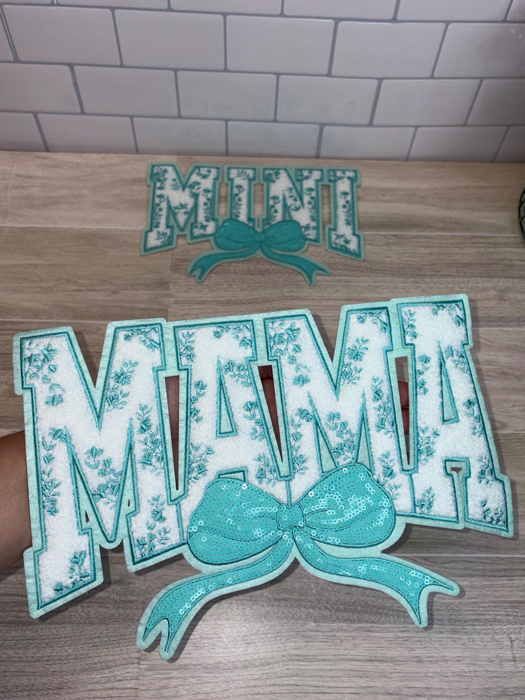 Mama & Mini chenille Patch Set