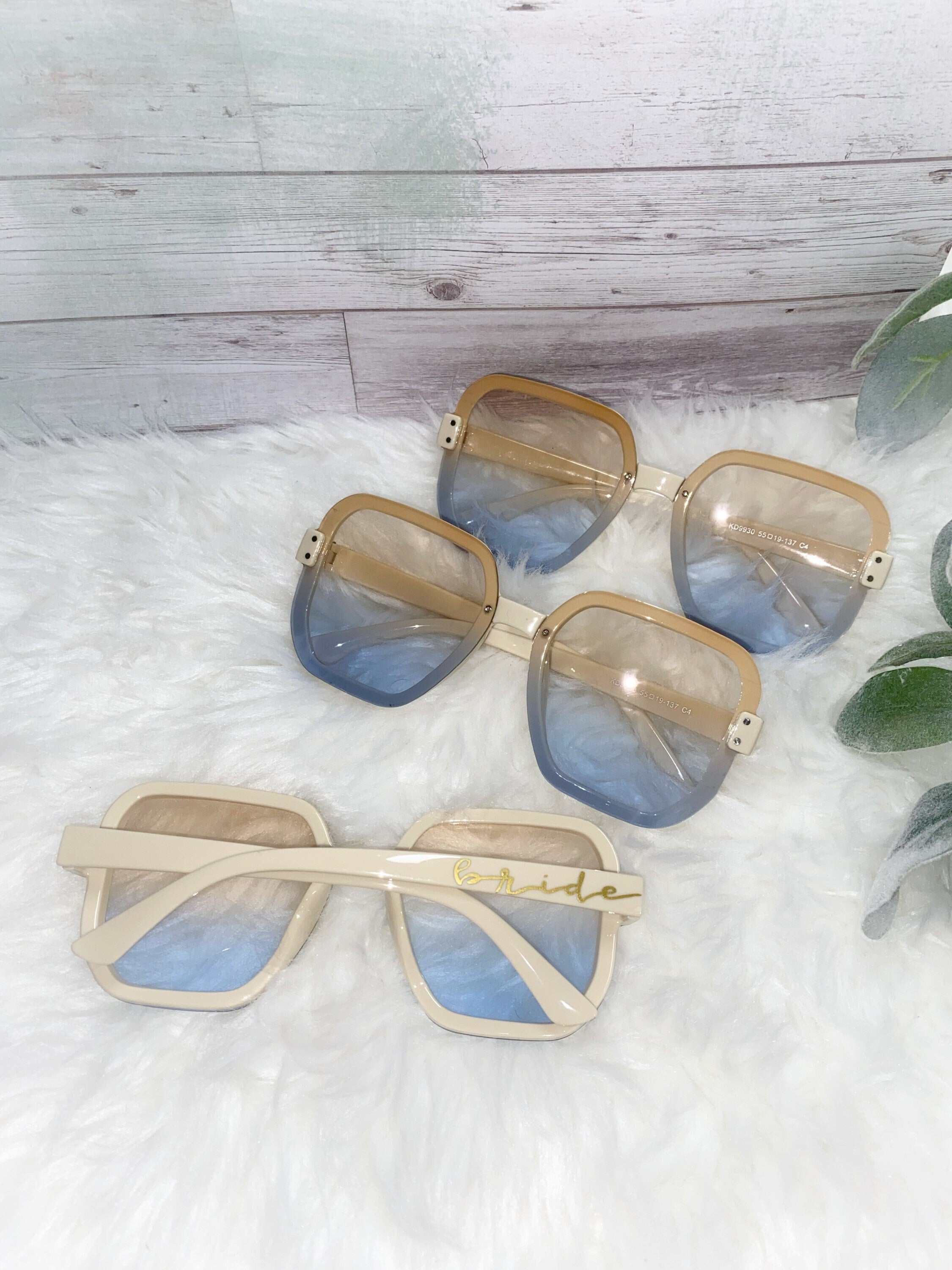 Oversized Bride Sunglasses: Bachelorette Party Favors
