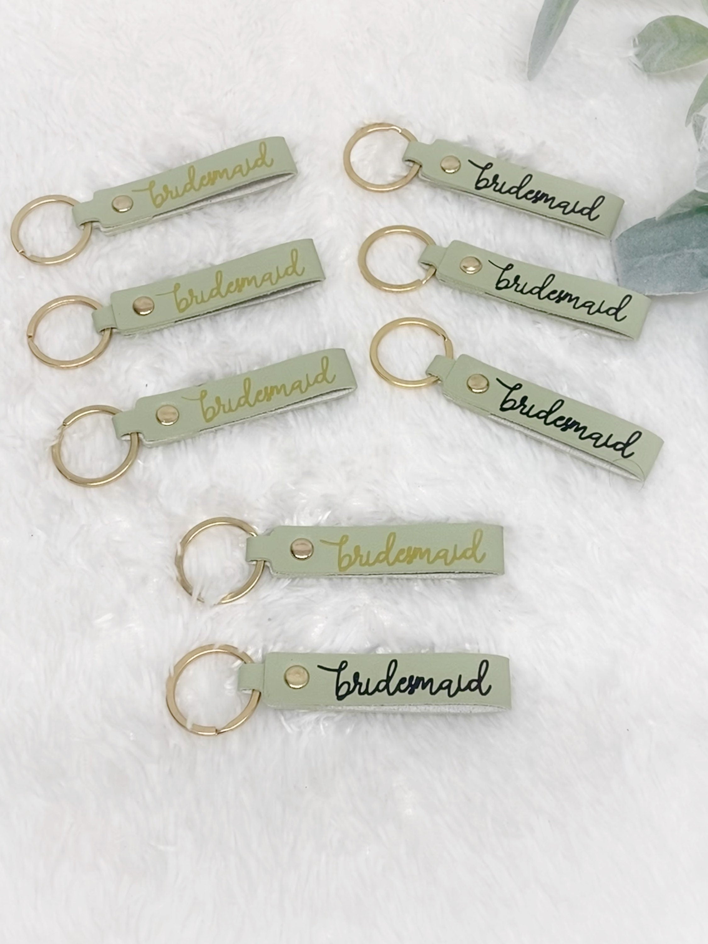 Bridesmaid keychain!-SAGE GREEN