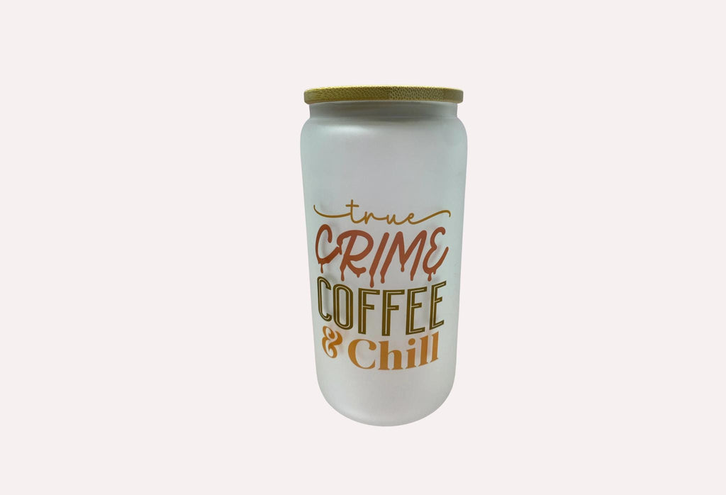 Coffee Frosted Beer Can Glasses