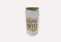 Coffee Frosted Beer Can Glasses