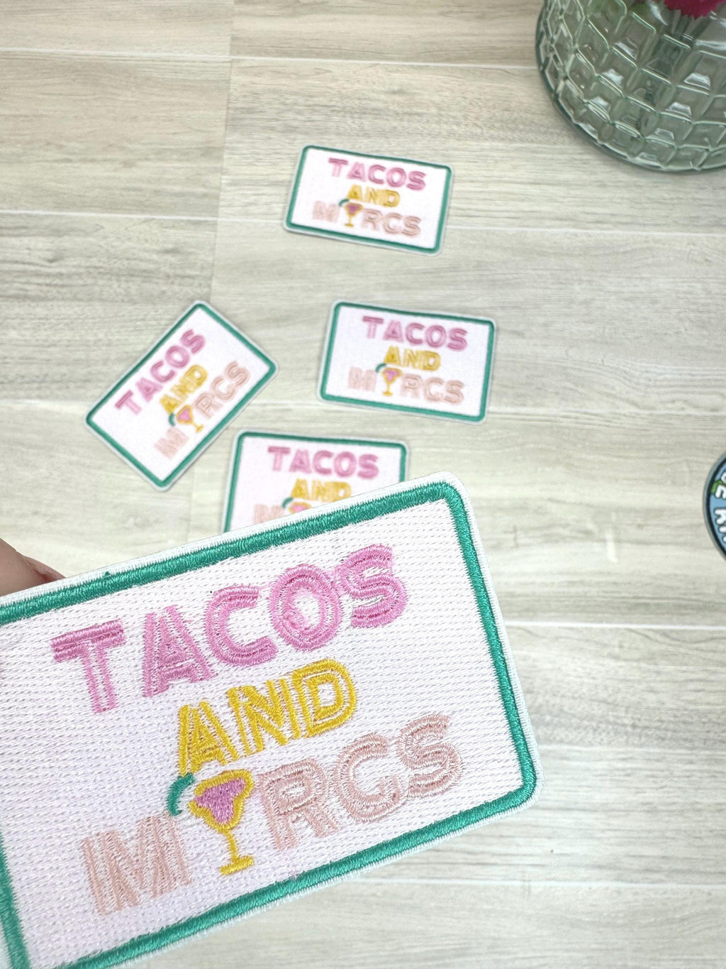 Tacos and Margs Embroidered Iron-On Patch