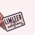 Limited Edition Embroidered Iron On Patch - 3 Inch