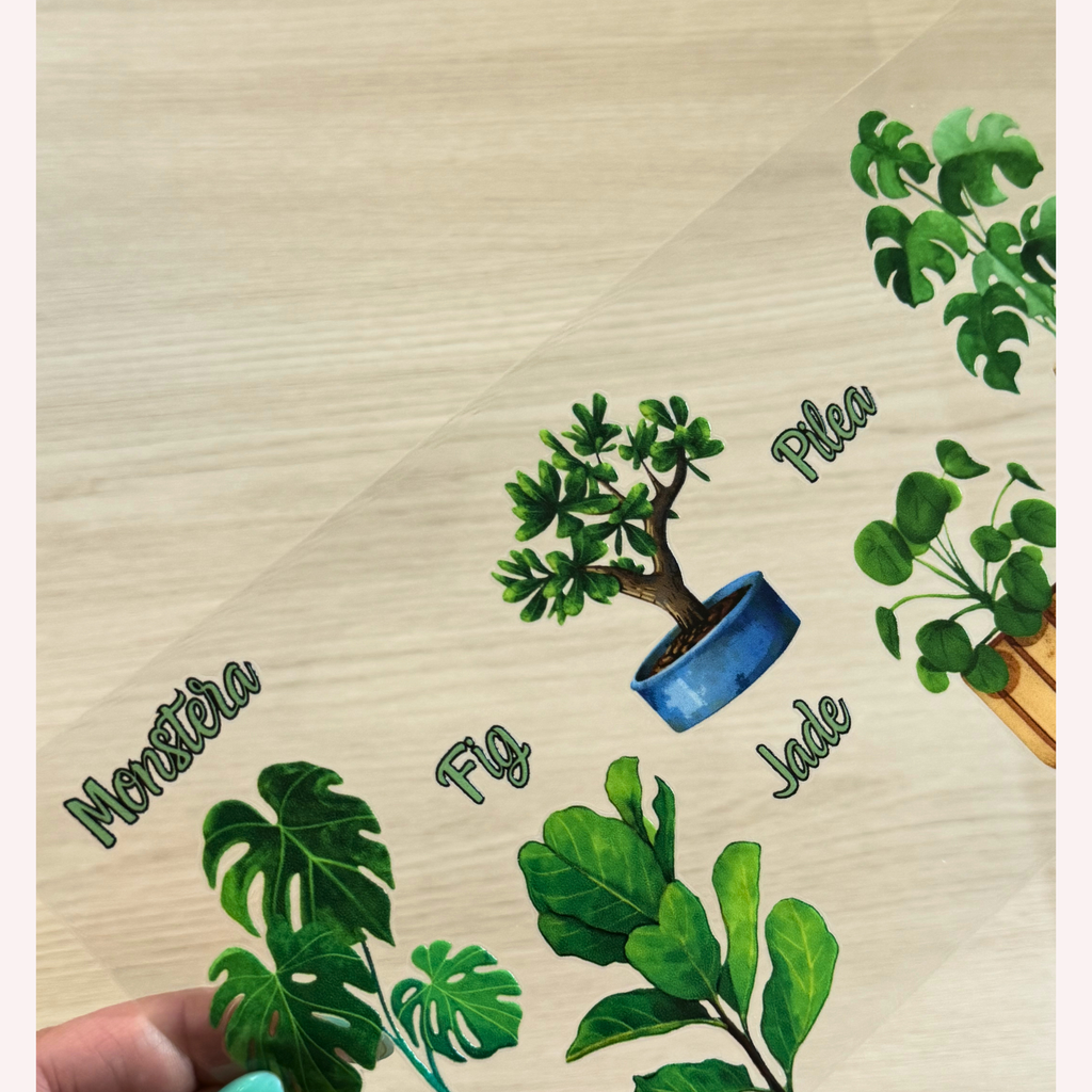 Custom Plant Lover UVDTF Wrap – Botanical Name Wrap for Cups