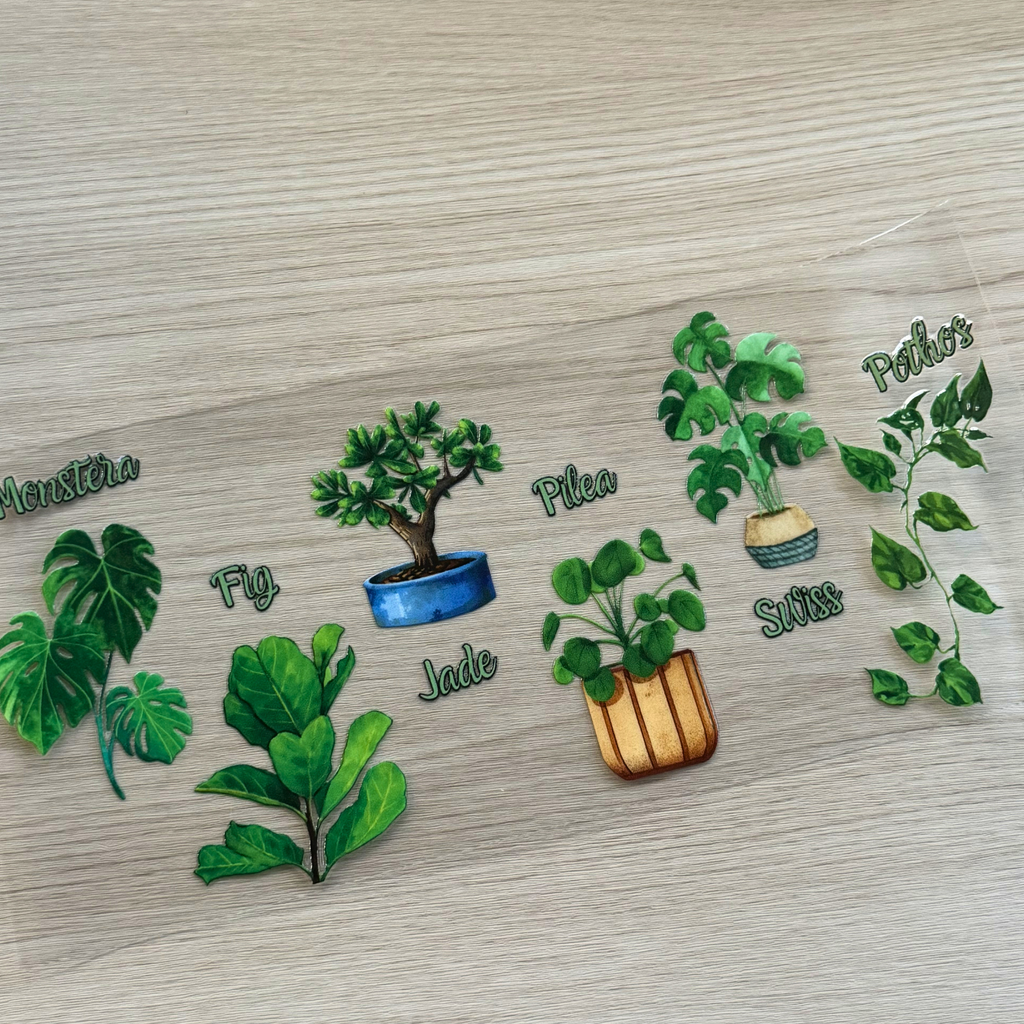 Custom Plant Lover UVDTF Wrap – Botanical Name Wrap for Cups