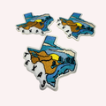 Texas State Iron On Patch | Scenic Texas Patch | Texas Souvenir Patch | Lone Star State Patch | Western Travel Patch | Texas Gift