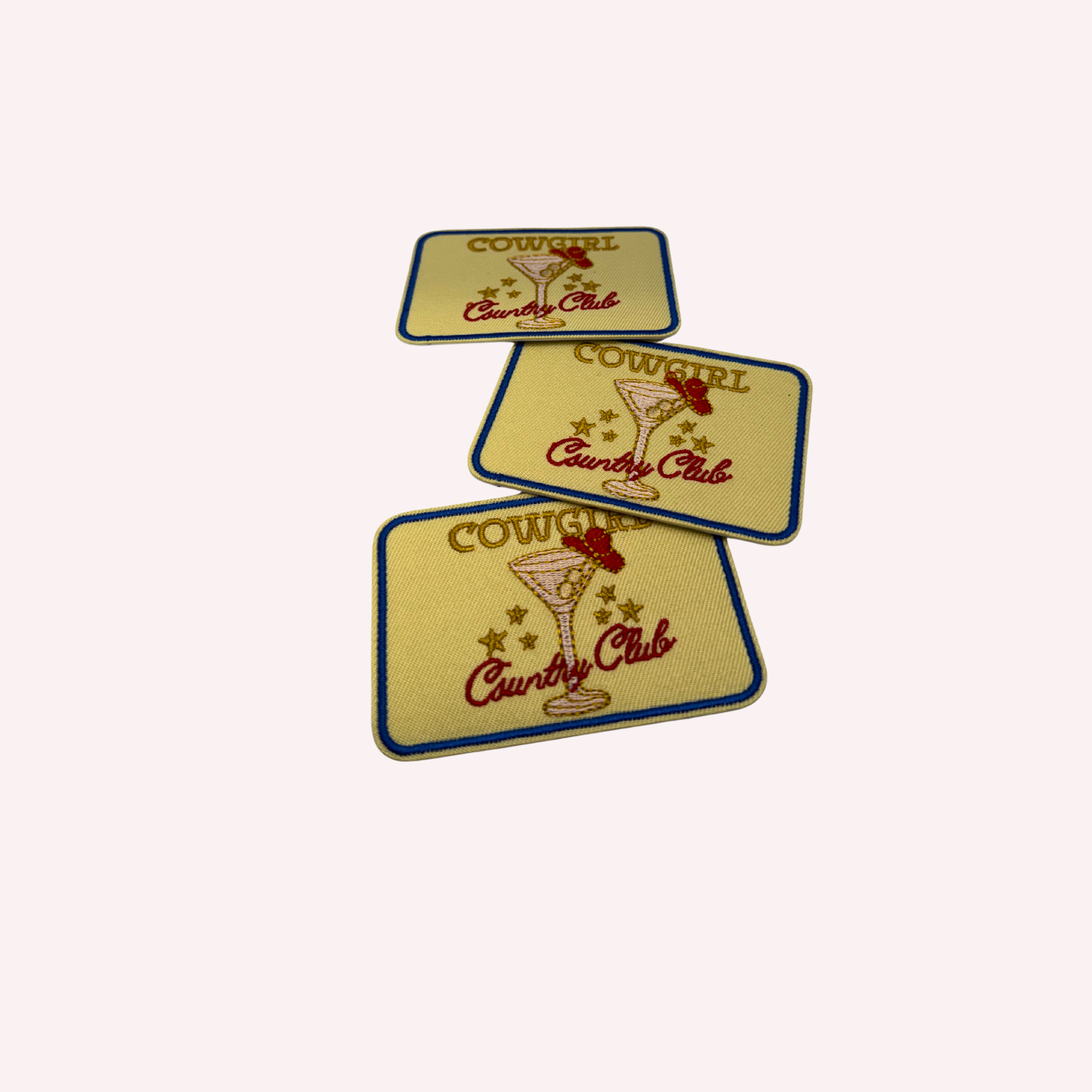 Cowgirl Country Club Iron On Patch | Western Cowgirl Patch | Country Aesthetic Patch | Rodeo Girl Patch | Cute Western Gift | Pink Country Patch
