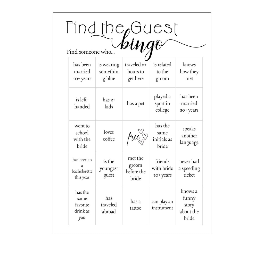 💍 Bridal Shower & Bachelorette Party Game Set (Printed & Shipped)