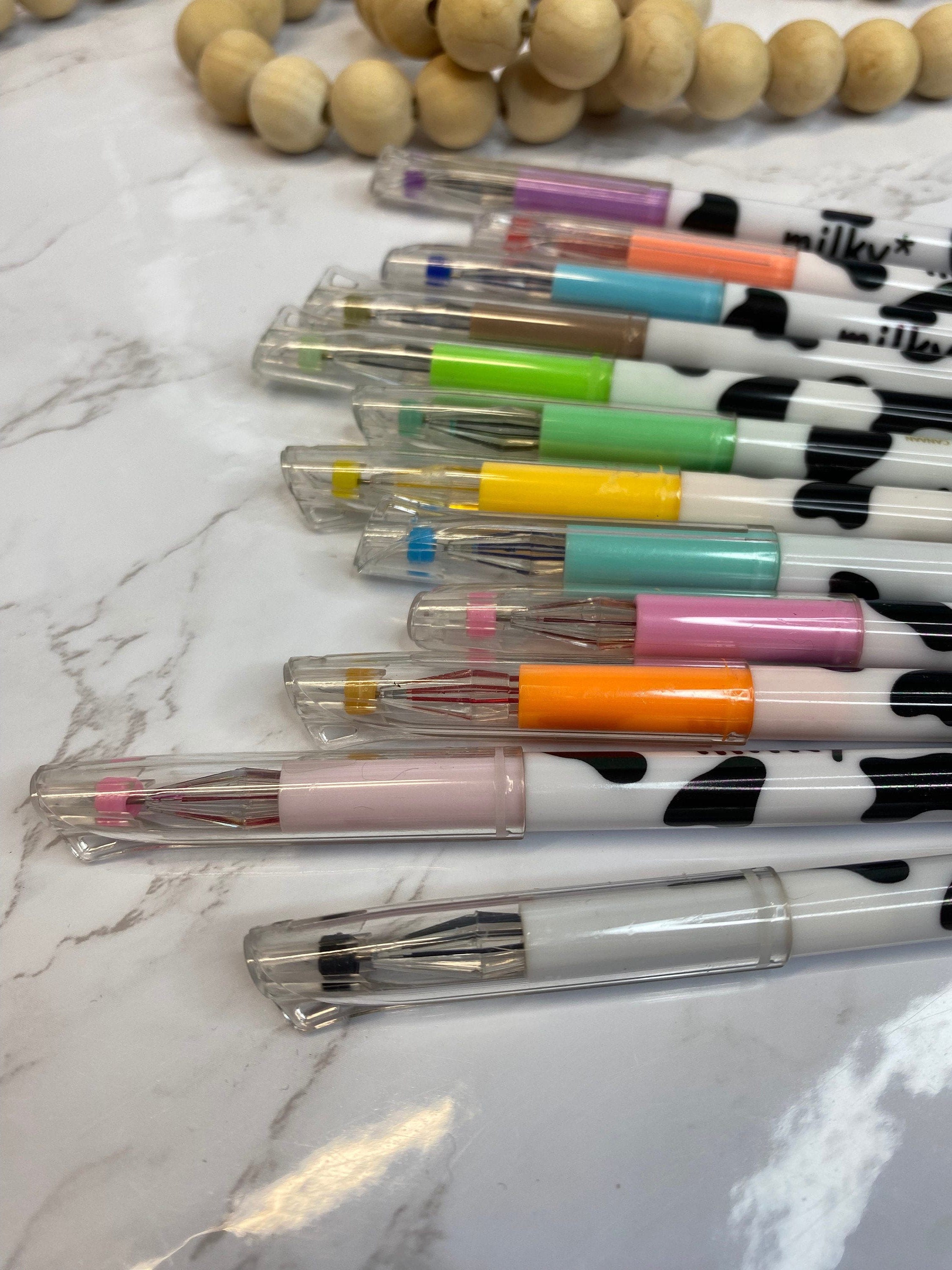 Milky Gel Pens - Smooth Writing - 12 Piece Color Set