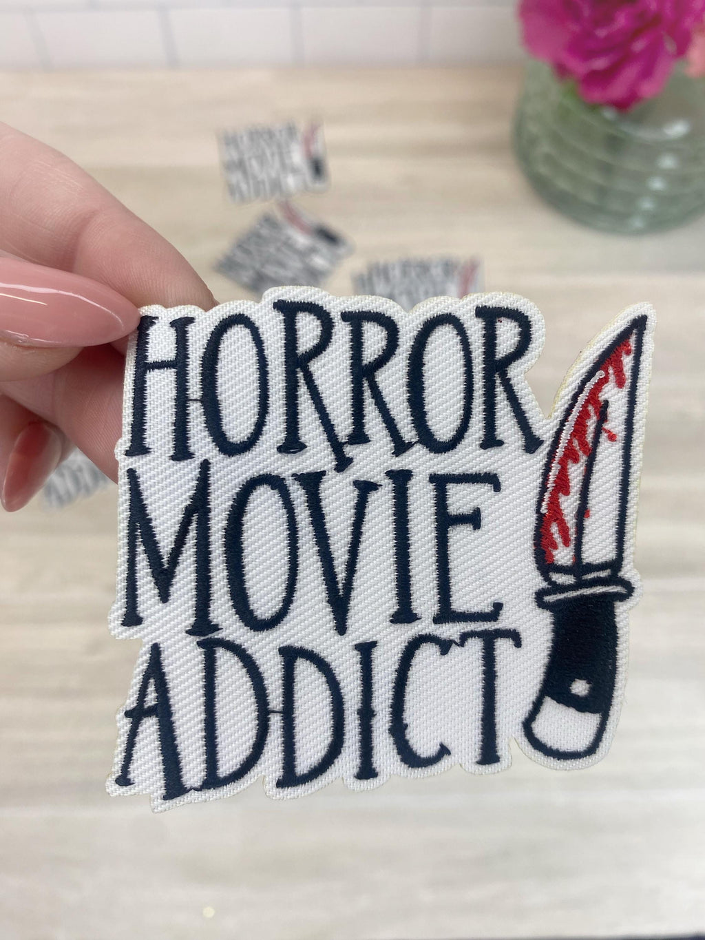 Horror Movie & True Crime Embroidered Iron-On Patch Set