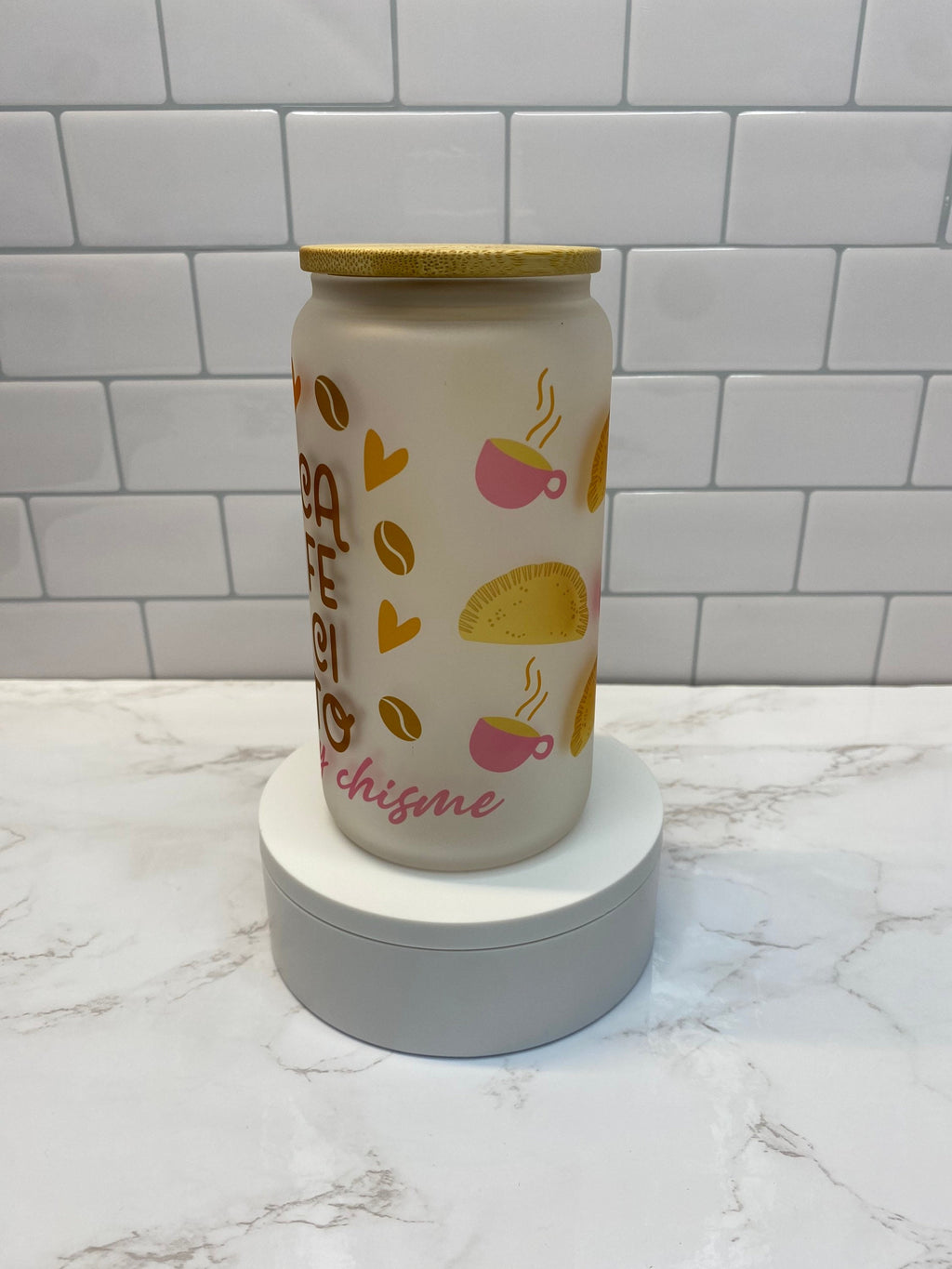Cafecito y Chisme - Frosted Beer Can Glasses Caribbean Style