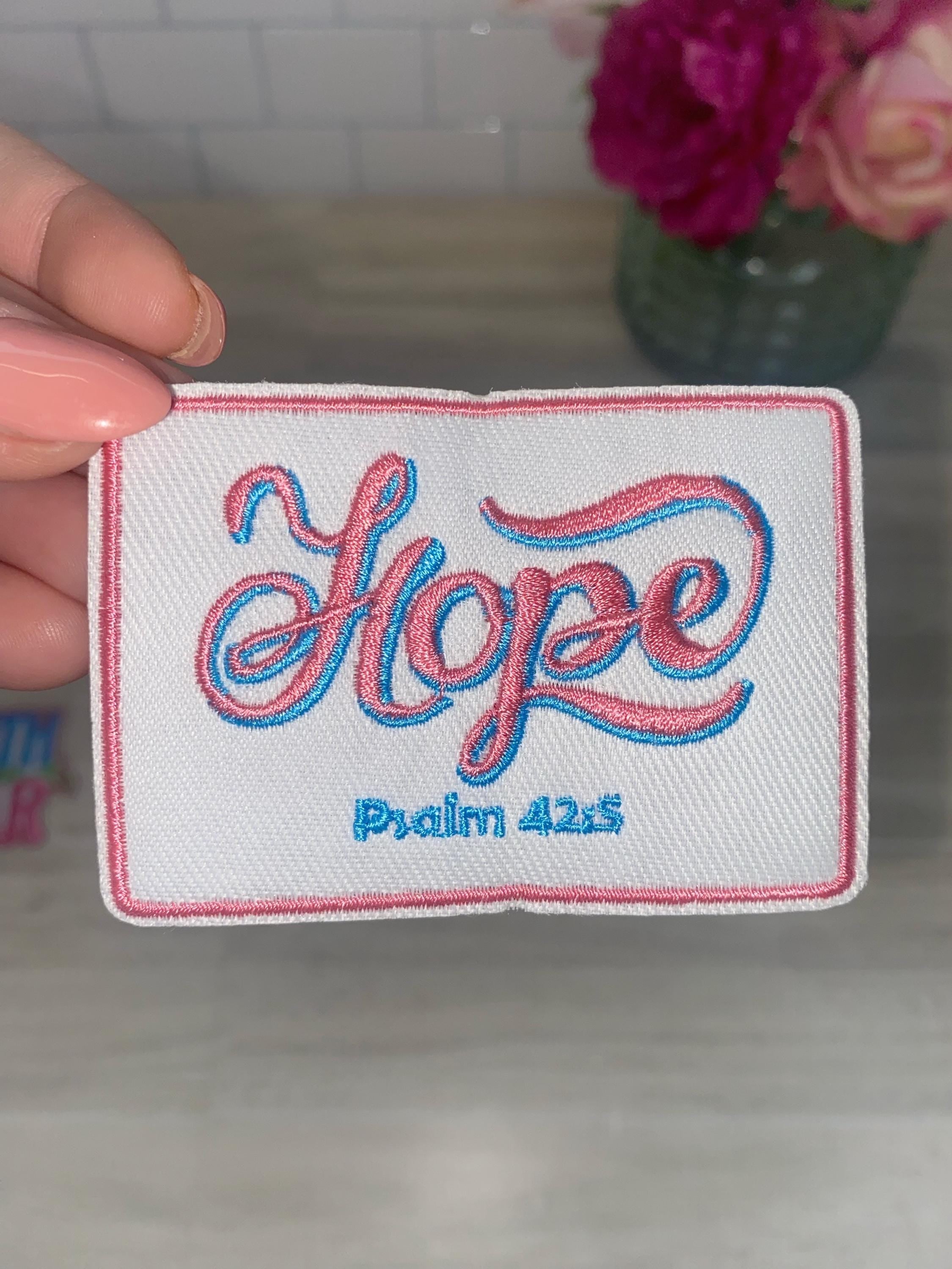 Faith Over Fear Embroidered Patch Set: Christian Iron-On Appliques (Set of 6)