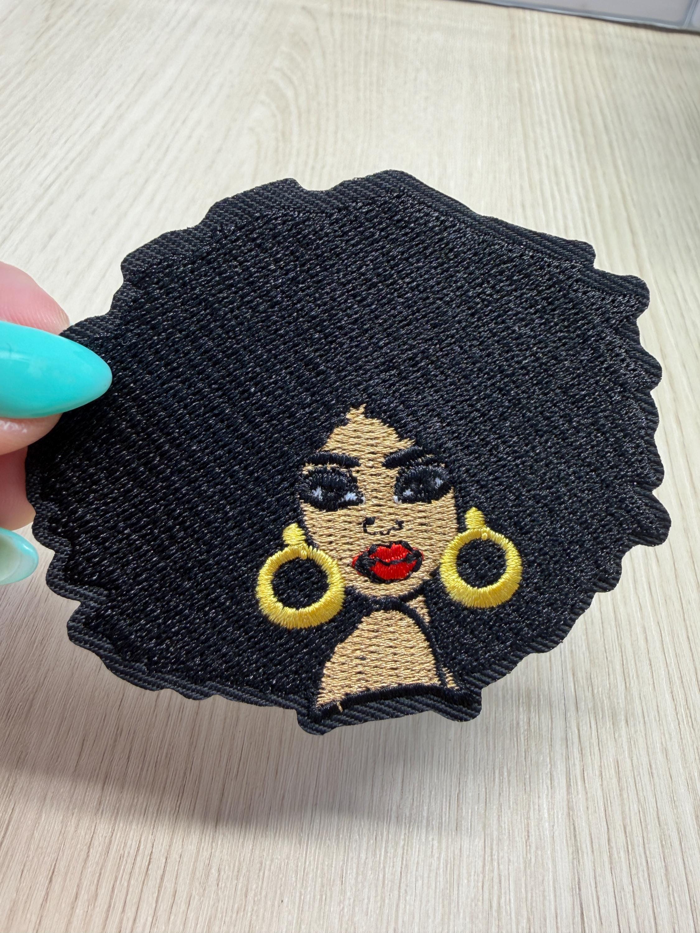 Black Girl Magic – Embroidered Iron-On Patch | Natural Hair Beauty | Melanin Pride | Statement Fashion Patch
