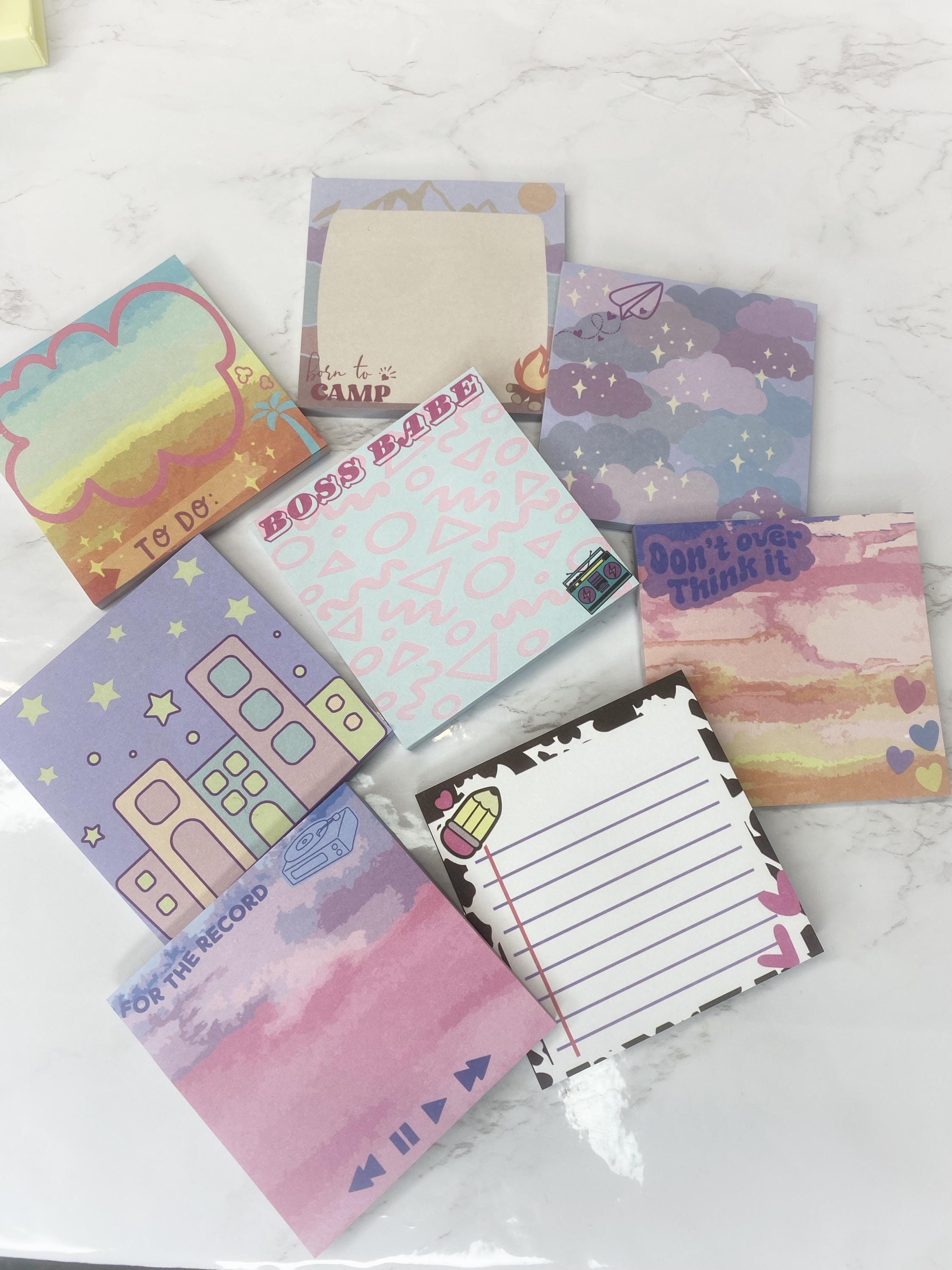 Custom Designed Sticky Notes – Cute Themed Sticky Notes (Read Description) SALE